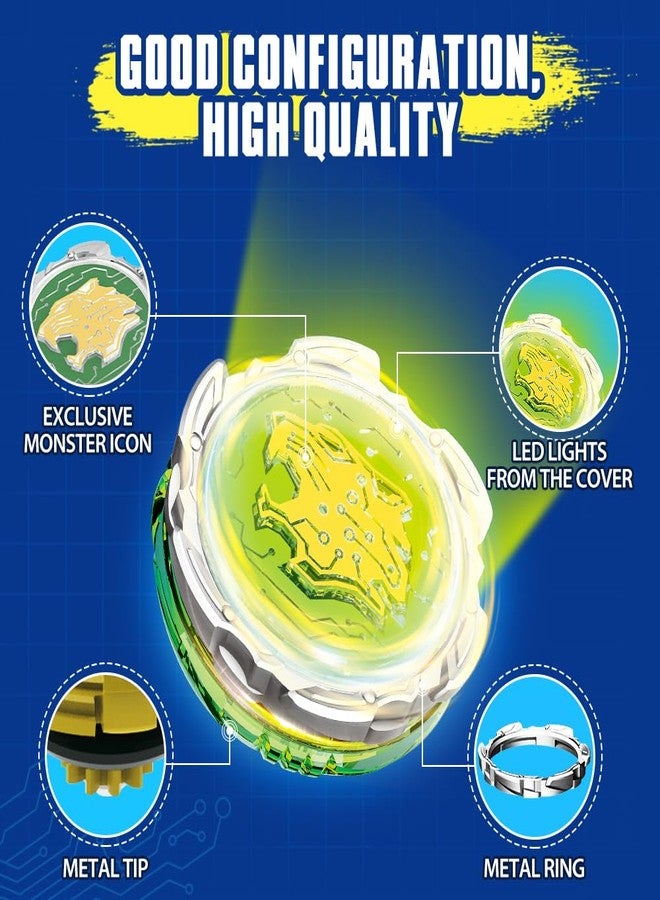 INFINITY NADO Spinning Top for Boys, Metal Battle Tops Sword Launcher, Battling Tops for Boys Girls 5 6 7 8 9 10 11 12 Years, Standard Pack Lightning Leopard - Image 5